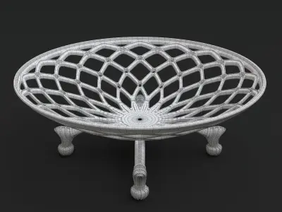 Decorative fruit bowl 3D model