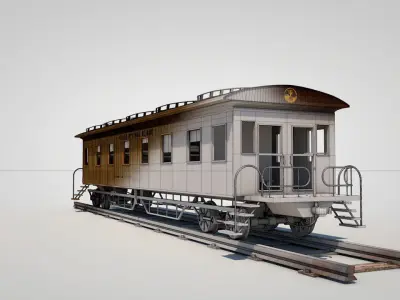 Wild West Sleeping Car 3D model