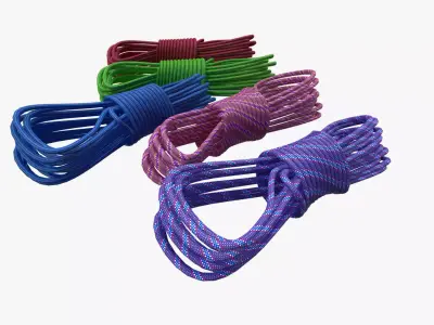 Rope Climbing Low-poly 3D model