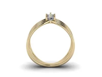 Jewelry Ring 3D print model 5