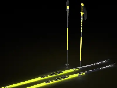Running Ski 3D model