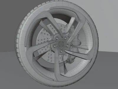 Car Rim Forgiato 3D model