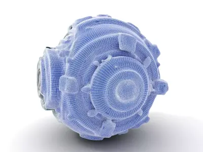 Futuristic Sphere Model Pack Low-poly 3D model