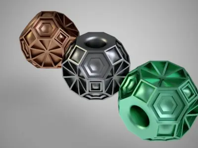 Geometric Bead 2 3D print model