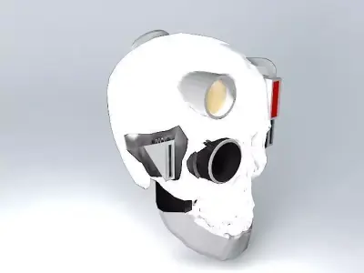 Robot skull Free 3D model