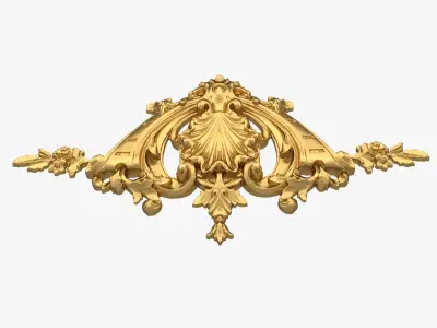 Classic decor ornament 216 3D model