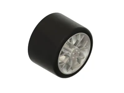 7 Spoke Y - Rims and Tires for Hotwheels - 3D print model 3D print model