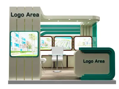  Booth Exhibition Stand a114  3D model