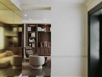 Luxury Office Interior Design Full 3D Scene 3D model