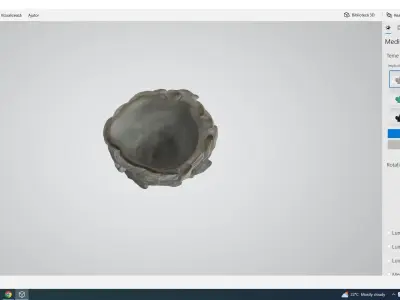 Woman Statue Model Low-poly 3D model