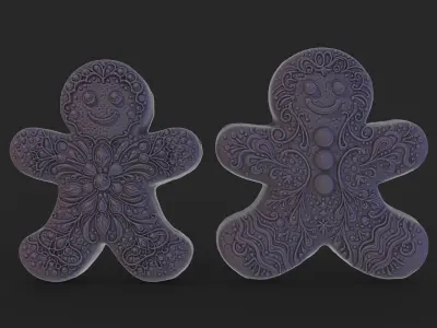 ginger bread boy 3D print model