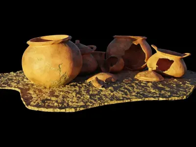 Vases packs 3D model