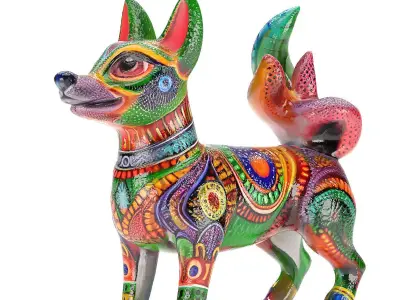 Alebrije  dog 02 3D model
