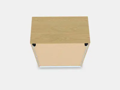 SKRUVBY Cabinet with glass doors 3D model