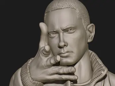 EMINEM Bas-Relief 3D Model - For Printing 3D print model 3D print model