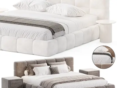 Fern prices Modern Bed 3D model