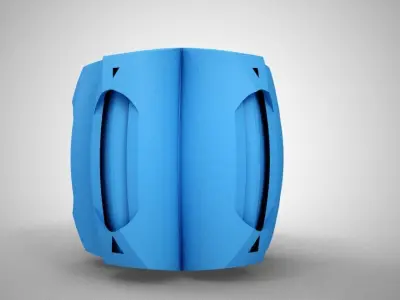 Geometric Bead Free low-poly 3D model