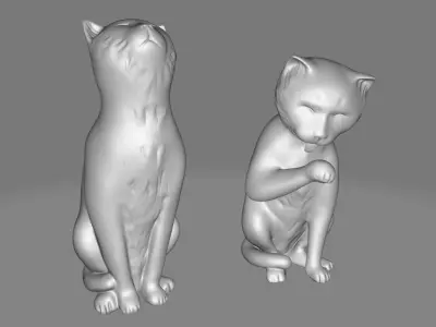 Black Mears Non-skid Bookends 3D model