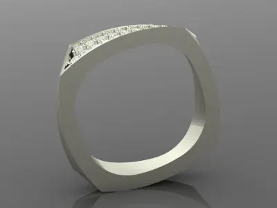 engagement ring 3Dmodel 3Dprint Free 3D print model