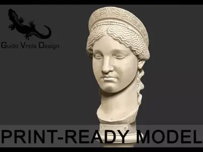 Printable bust of Hera 3D print model