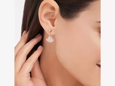 BOUCHERON - DIVAS DREAM - EARRINGS - DIAMONDS 3D print model