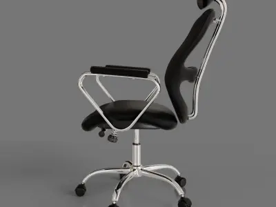 computer chair 04 Low-poly 3D model