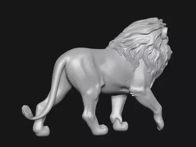 Lion sculpture 3D print model shop