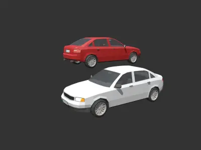 Low Poly Vehicles  Low-poly 3D model