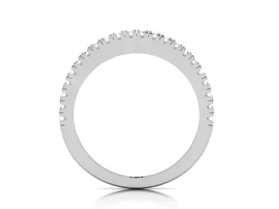 Band 3dm Render Details oval diamond ring gold 3D print model