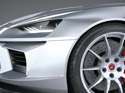 Generic SportCoupe 2017 LowPoly 3D model