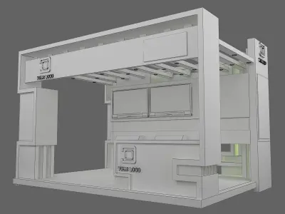 Booth Exhibition Stand a441a 3D model