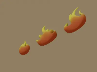 Flame Fire 3D model