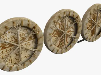 Shaman Drums 3D model