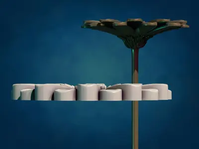 Daisy Gerbera Flower 3D print model