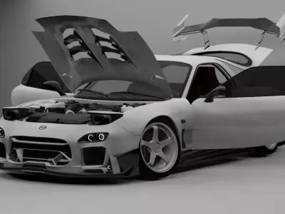 Mazda RX-7 FD Full Ready 3D model