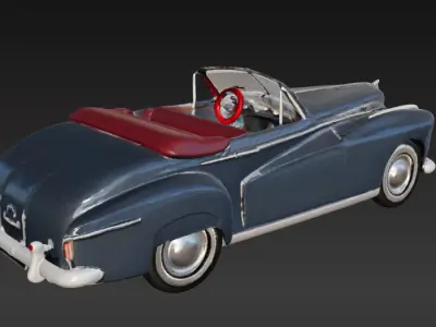 Classic Car 3D Model Bundle 3 Models 3D print model