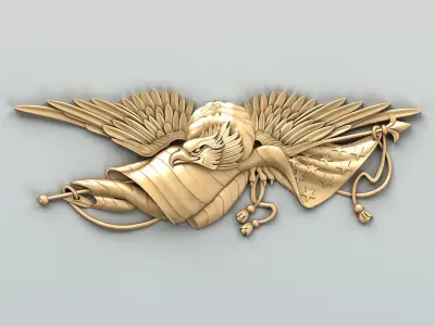 Coat of arms American Eagle 3D model
