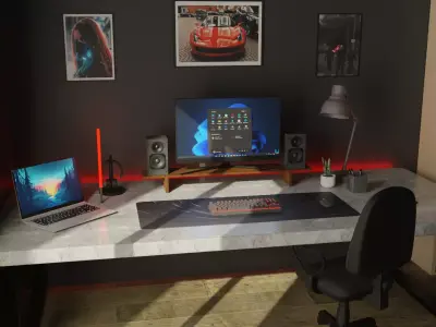 Gaming Room 3D Model by Nikdox 3D model