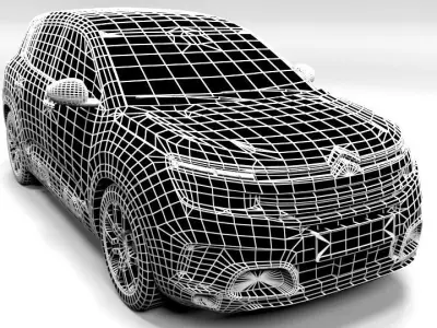 CITROEN C5 AIRCROSS 2020  Low-poly 3D model