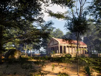 Forest Environment Unreal Engine 5 Low-poly 3D model
