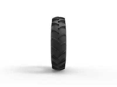 Tractor tire 33 Scale 1 to 25 3D print model