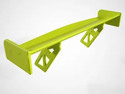 PORSCHE 911 GT3R 2019 SPOILER 3D print model