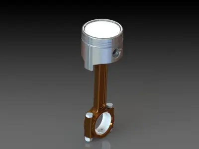 Custom Piston Design 3D model