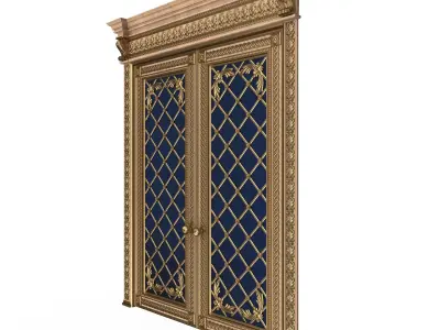 Carved Door Classic 01301 Wood Low-poly 3D model