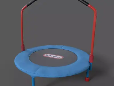 Trampoline Low-poly 3D model