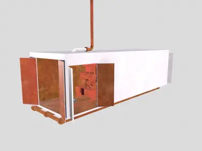 DG with Compressor Low-poly 3D model