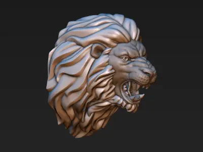 Lion Head 3D print model