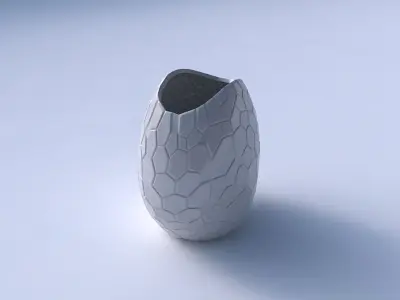 Bowl compressed with organic cells 3D print model