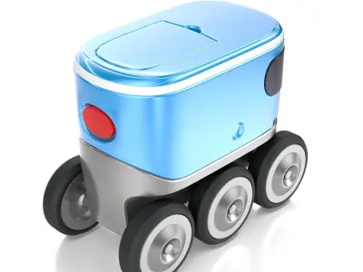 Autonomous delivery robotic drone concept model 3D model