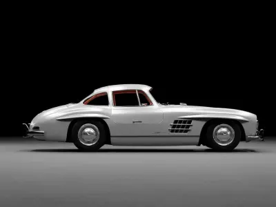 Mercedes 300 SL Gulwing 3D model
